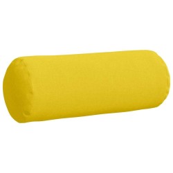 Coussins d'accent 2 pcs Jaune clair Ø 25 x 70 cm tissu 553584553584