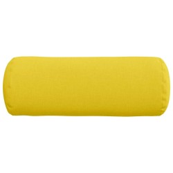 Coussins d'accent 2 pcs Jaune clair Ø 25 x 70 cm tissu 553584553584