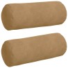 Coussins d'accent 2 pcs Marron Ø 15 x 40 cm 553585553585