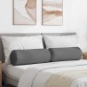 Coussins d'accent 2 pcs Gris foncé Ø 25 x 70 cm tissu 553587553587