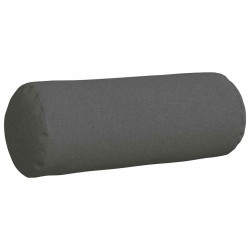 Coussins d'accent 2 pcs Gris foncé Ø 25 x 70 cm tissu 553587553587