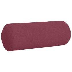 Coussins d'accent 2 pcs Bordeaux Ø 25 x 70 cm tissu 553590553590