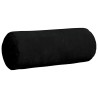 Coussins d'accent 2 pcs Noir Ø 15 x 40 cm Tissu en microfibre 553592553592