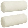 Coussins d'accent 2 pcs Crème Ø 15 x 40 cm 553593553593