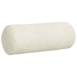 Coussins d'accent 2 pcs Crème Ø 15 x 40 cm 553593553593