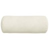 Coussins d'accent 2 pcs Crème Ø 15 x 40 cm 553593553593