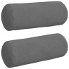 Coussins d'accent 2 pcs Gris foncé Ø 15 x 40 cm 553594553594