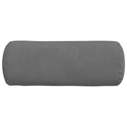 Coussins d'accent 2 pcs Gris foncé Ø 15 x 40 cm 553594553594