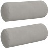 Coussins d'accent 2 pcs Gris clair Ø 15 x 40 cm 553595553595