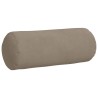 Coussins d'accent 2 pcs Taupe Ø 15 x 40 cm Tissu en microfibre 553596553596