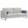 Coussins d'accent 2 pcs Bleu police Ø 15 x 40 cm 553597553597