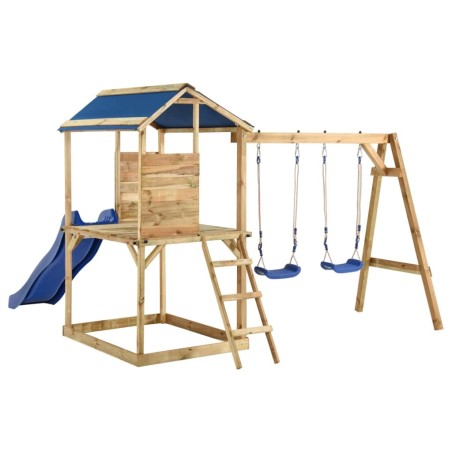 Aire de jeux d'extérieur bois de pin imprégné 553606553606