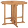 Ensemble à manger d'extérieur pliable 5 pcs Bois solide de teck 553620553620