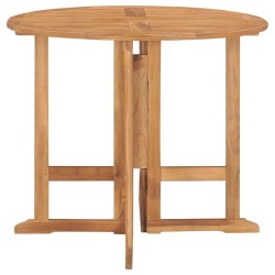 Ensemble à manger d'extérieur pliable 5 pcs Bois solide de teck 553620553620