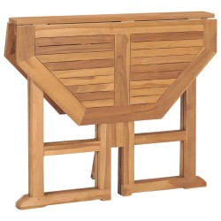 Ensemble à manger d'extérieur pliable 5 pcs Bois solide de teck 553621553621