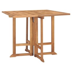 Ensemble à manger d'extérieur pliable 5 pcs Bois solide de teck 553623553623