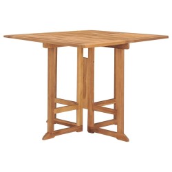 Ensemble à manger d'extérieur pliable 5 pcs Bois solide de teck 553623553623