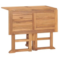 Ensemble à manger d'extérieur pliable 5 pcs Bois solide de teck 553623553623