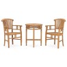 Ensemble à manger de jardin 3 pcs bois de teck solide 553625553625