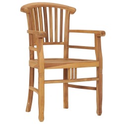 Ensemble à manger de jardin 3 pcs bois de teck solide 553625553625