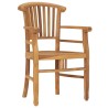 Ensemble à manger de jardin 3 pcs bois de teck solide 553625553625