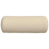 Coussins d'accent 2 pcs Crème Ø 25 x 70 cm tissu 553629553629