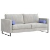 Coussins d'accent 2 pcs Bleu denim Ø 15 x 40 cm tissu 553630553630
