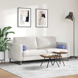 Coussins d'accent 2 pcs Bleu denim Ø 15 x 40 cm tissu 553630553630
