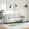 Coussins d'accent 2 pcs Bleu denim Ø 15 x 40 cm tissu 553630553630