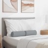 Coussins d'accent 2 pcs Gris clair Ø 15 x 40 cm tissu 553632553632