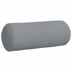 Coussins d'accent 2 pcs Gris clair Ø 15 x 40 cm tissu 553632553632