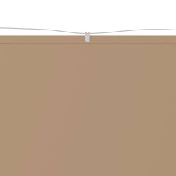 Auvent vertical Taupe 60x1000 cm Tissu oxford 553635553635