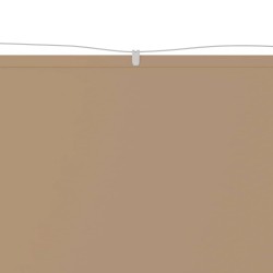 Auvent vertical Taupe 60x1200 cm Tissu oxford 553636553636