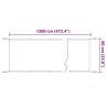 Auvent vertical Taupe 60x1200 cm Tissu oxford 553636553636