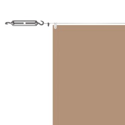 Auvent vertical Taupe 100x1000 cm Tissu oxford 553637553637