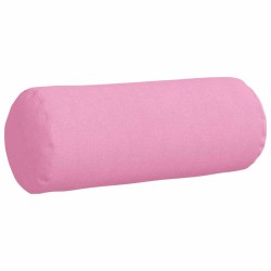 Coussins d'accent 2 pcs Rose Ø 15 x 40 cm tissu 553642553642