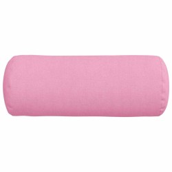 Coussins d'accent 2 pcs Rose Ø 15 x 40 cm tissu 553642553642