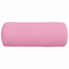 Coussins d'accent 2 pcs Rose Ø 15 x 40 cm tissu 553642553642