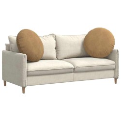 Coussins de siège 2 pcs Marron Ø 80 x 29 cm Velours 553643553643