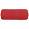 Coussins d'accent 2 pcs Rouge Ø 15 x 40 cm tissu 553644553644