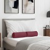 Coussins d'accent 2 pcs Bordeaux Ø 15 x 40 cm tissu 553646553646