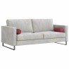 Coussins d'accent 2 pcs Bordeaux Ø 15 x 40 cm tissu 553646553646
