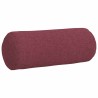 Coussins d'accent 2 pcs Bordeaux Ø 15 x 40 cm tissu 553646553646