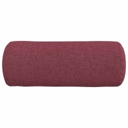 Coussins d'accent 2 pcs Bordeaux Ø 15 x 40 cm tissu 553646553646