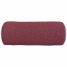 Coussins d'accent 2 pcs Bordeaux Ø 15 x 40 cm tissu 553646553646