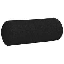 Coussins d'accent 2 pcs Noir Ø 15 x 40 cm tissu 553647553647