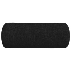 Coussins d'accent 2 pcs Noir Ø 15 x 40 cm tissu 553647553647