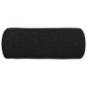Coussins d'accent 2 pcs Noir Ø 15 x 40 cm tissu 553647553647