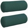 Coussins d'accent 2 pcs Vert foncé Ø 15 x 40 cm tissu 553648553648