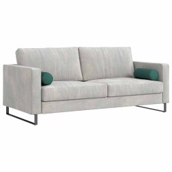 Coussins d'accent 2 pcs Vert foncé Ø 15 x 40 cm tissu 553648553648